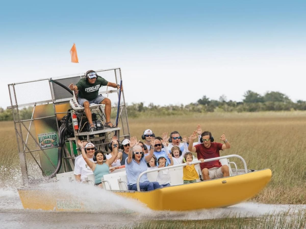 Homestead: Entrada a la granja de caimanes de los Everglades y paseo en hidrodeslizador