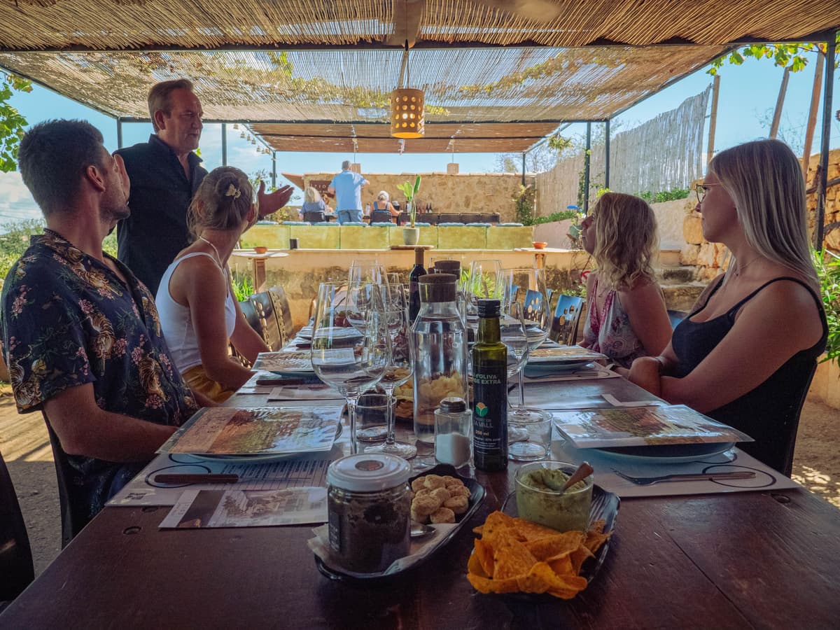 Mallorca: Visita bodega y cata de vinos, con productos mallorquines