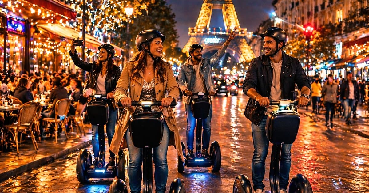 Paris: Private Segway Night Tour Experience – Eiffel Tower