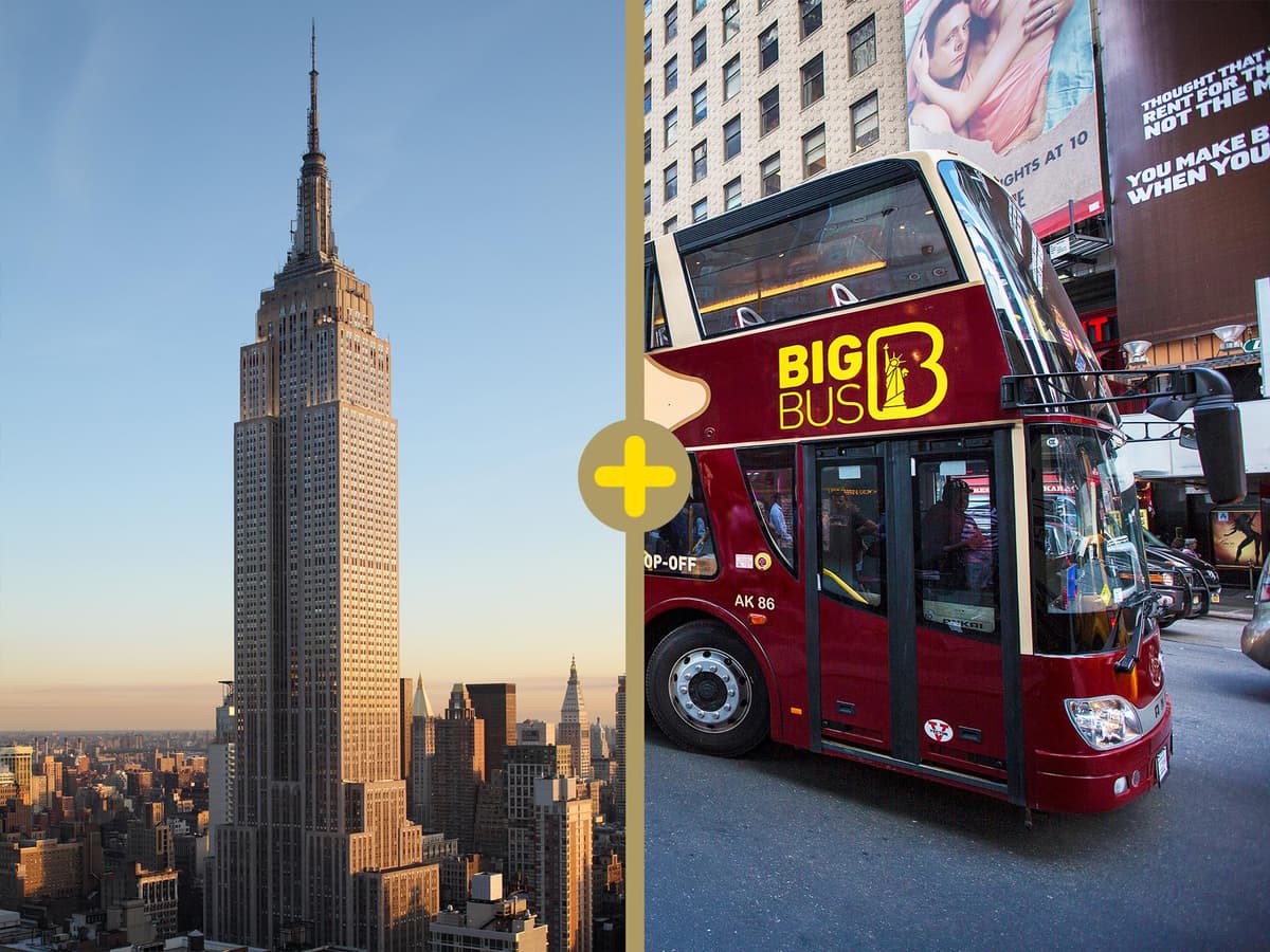 NYC: Empire State Building & 48-hour Hop-on Hop-off Tour
