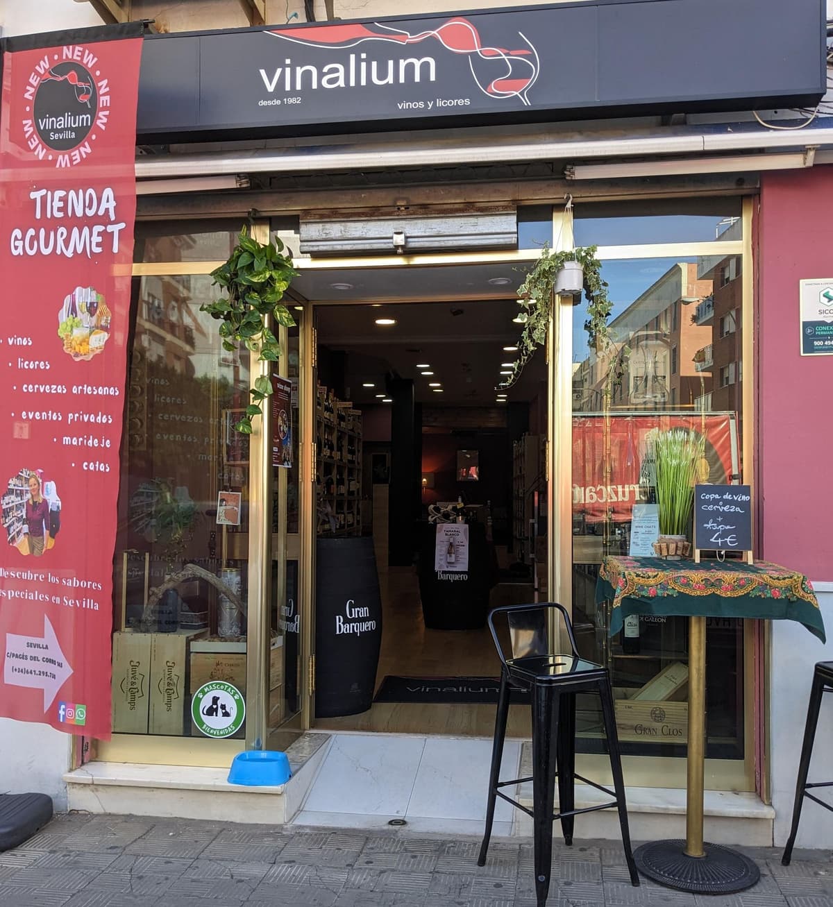 Sevilla: taller de pintura de copas de vino con vino y aperitivos