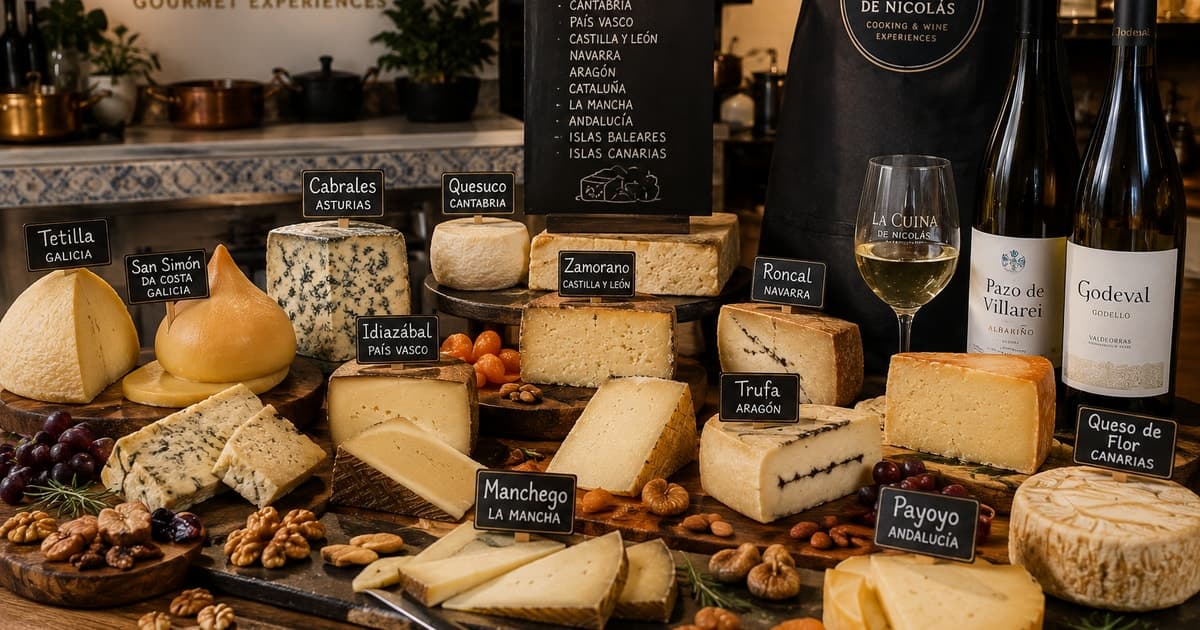 Madrid, Sol: Spanish White Wines Tasting and Cheeses Pairing