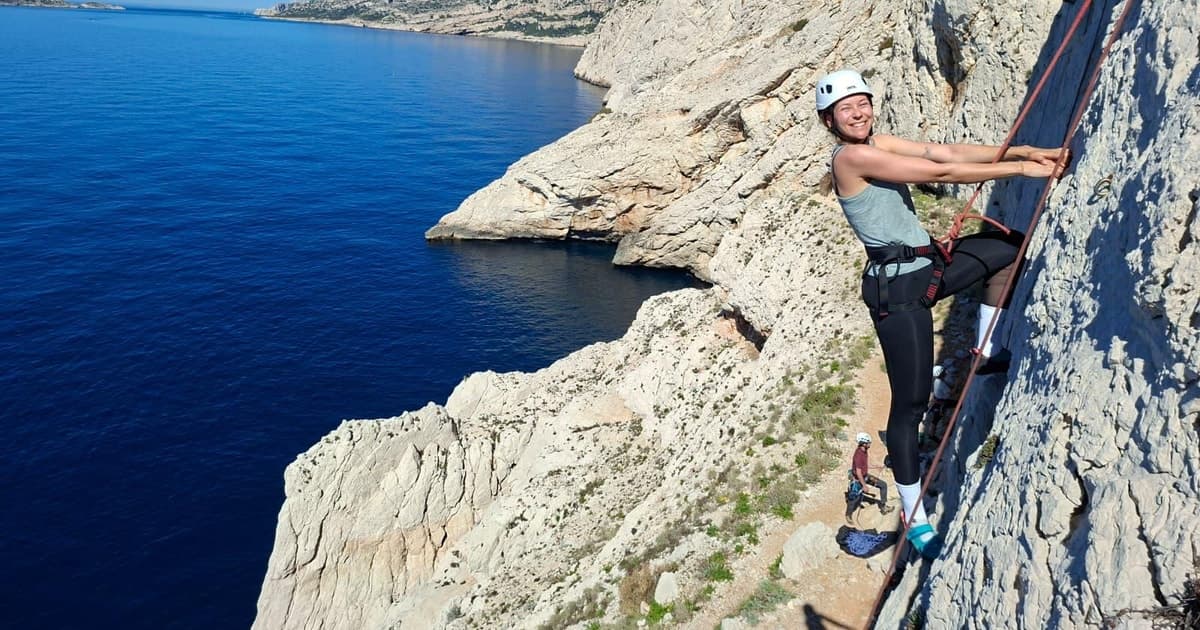 Marsella: Escalada en acantilado en las Calanques