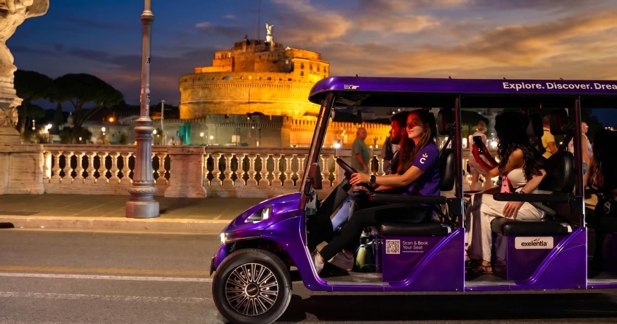 Rome: Night Golf Cart Tour with Vatican City & Trastevere