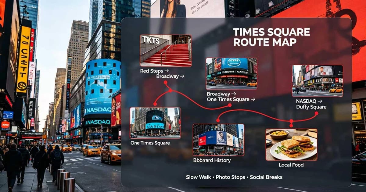 Times Square Social Walk for Solo Backpackers Travelers
