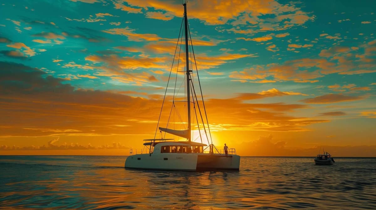 Barcelona: Sunset Catamaran Cruise with Drinks and Snacks
