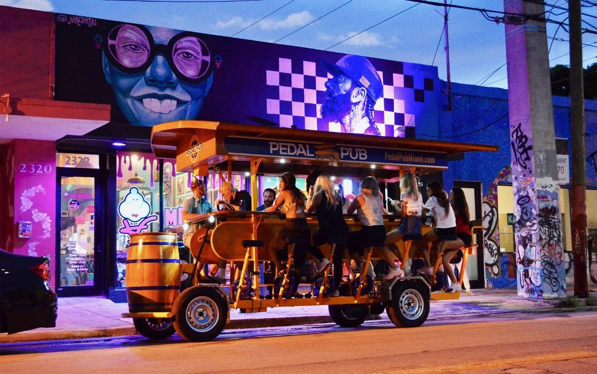 Pedal Pub Miami: Wynwood Art District Party Bike Pub Crawl