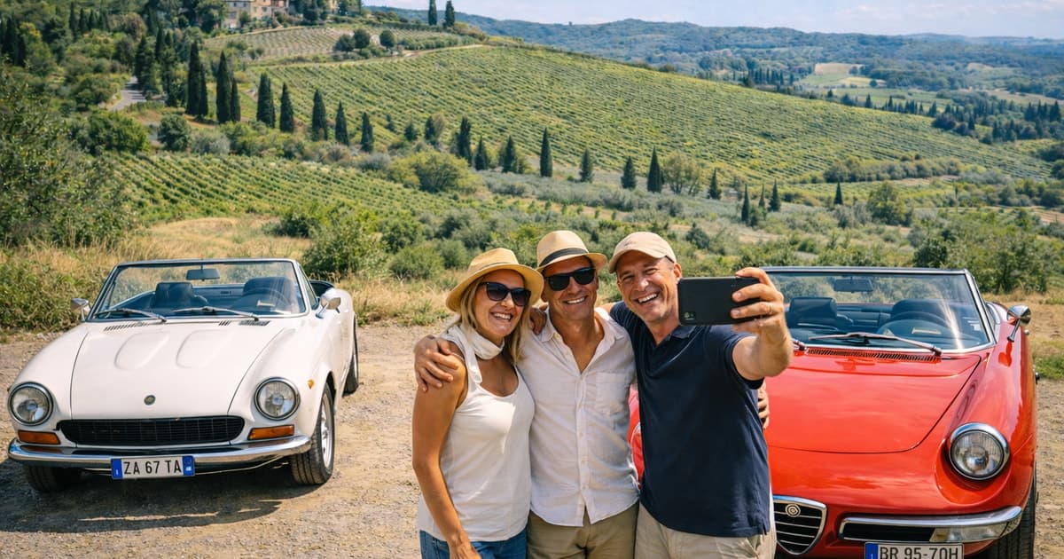 From Firenze | Private Chianti day trip in a classic car