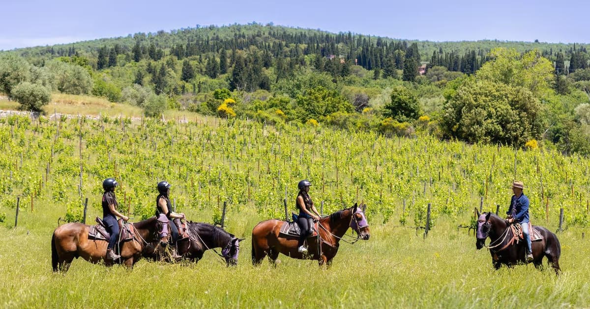 Florence: Horseback Riding Tour with Wine Tasting & Transfer