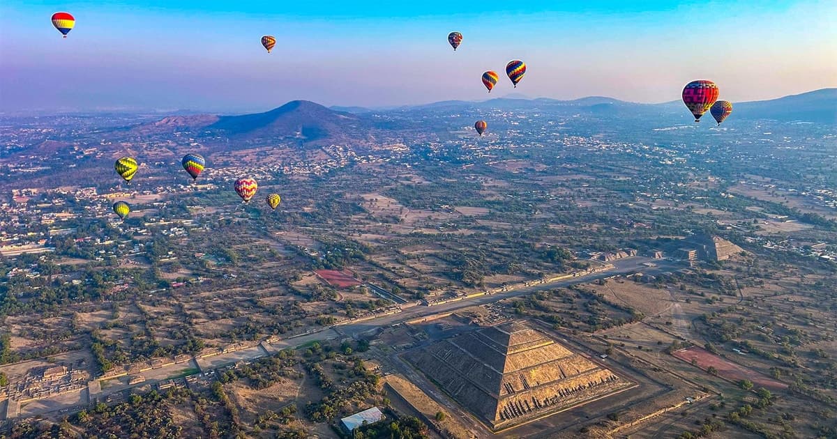 Teotihuacan: Paseo en Globo Aerostático con Desayuno y Transporte