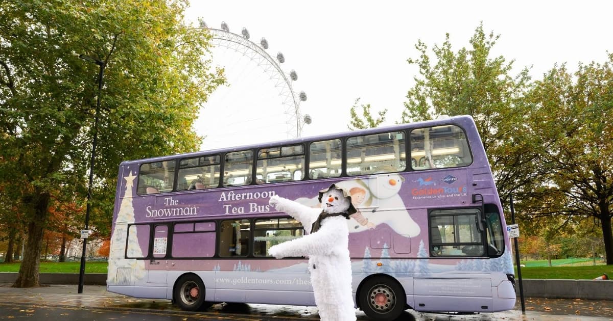 London: The Snowman Afternoon Tea Bus Christmas Tour