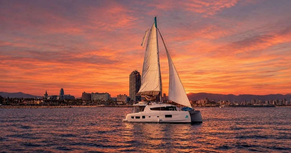 Private Sunset Cruise on a Luxury Catamaran in Barcelona