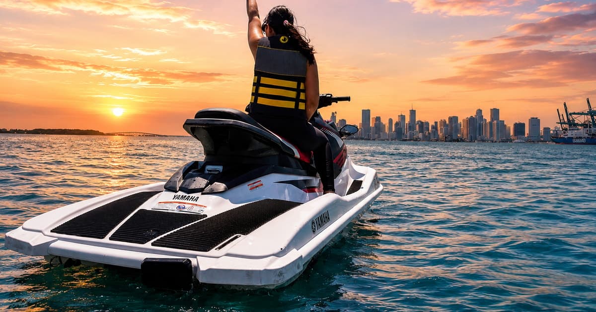 Miami: tour guiado en moto de agua por la bahía Vizcaína