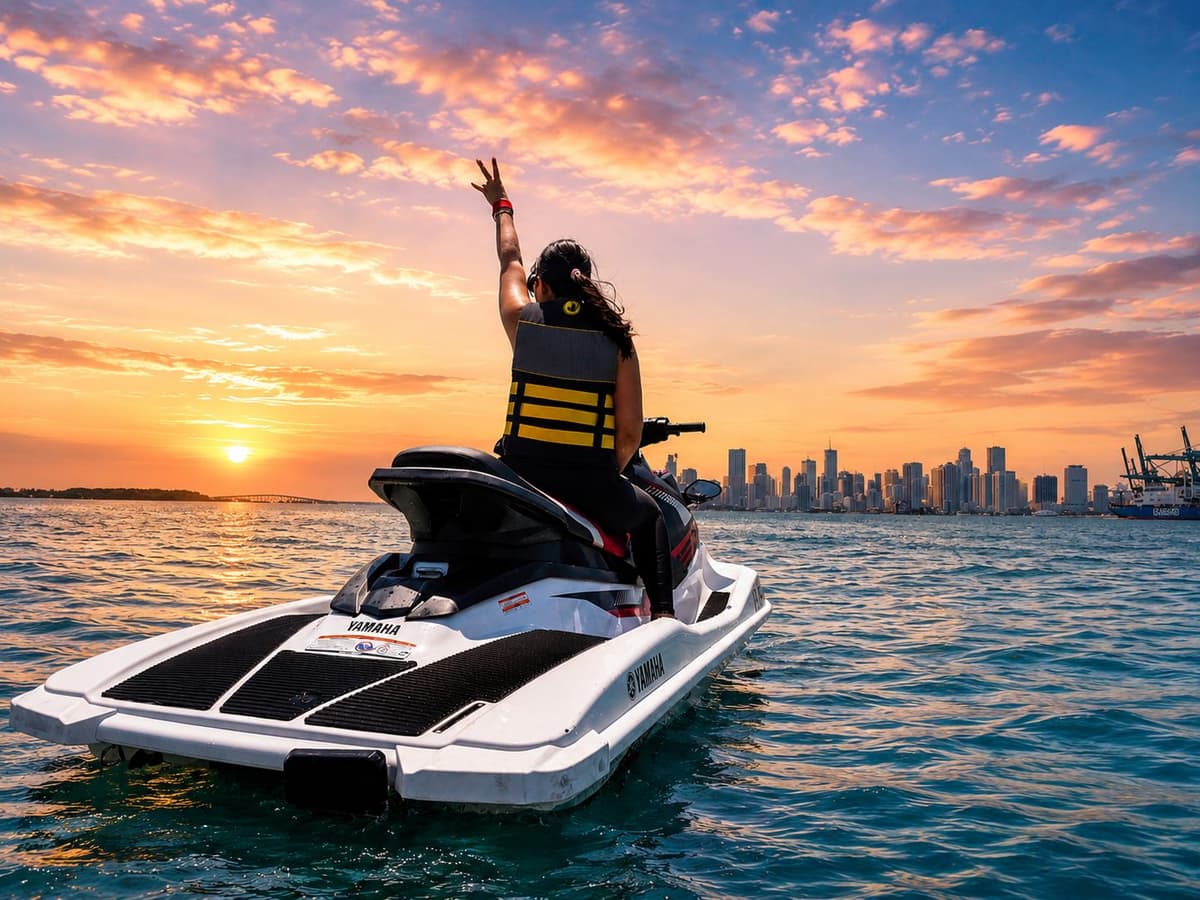 Miami: tour guiado en moto de agua por la bahía Vizcaína