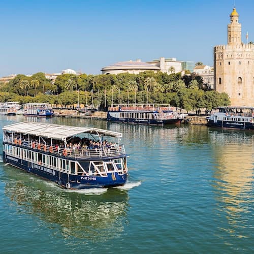 Alsa Seville: 48-Hr Hop-on Hop-off Bus Tour + Cruise + Guided Tour
