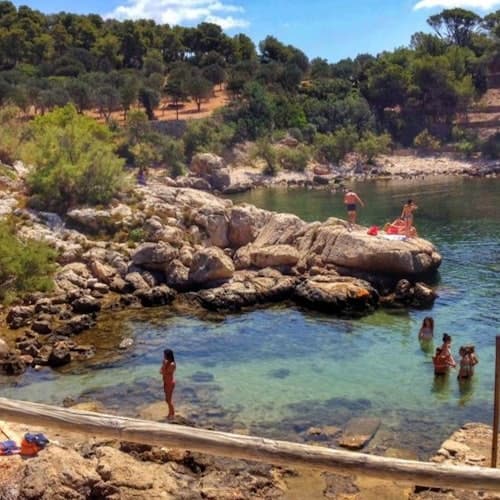 Desde Santa Ponsa: Excursión en barco a la isla Dragonera con baño incluido